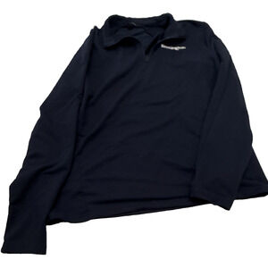 Mercer+Mettle Kensington Men's Navy 1/4 Zip Collared Pullover Athletic Top M